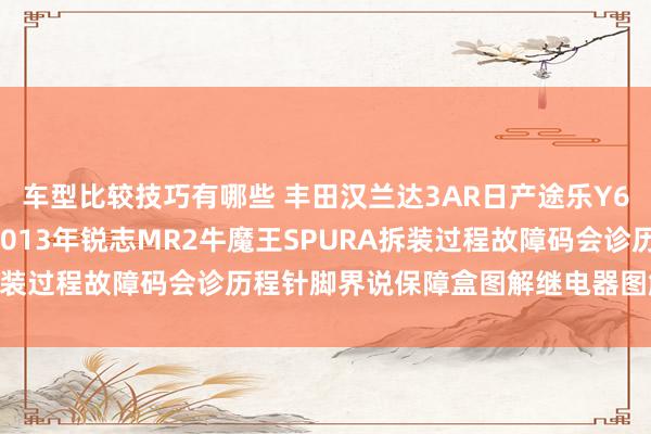 车型比较技巧有哪些 丰田汉兰达3AR日产途乐Y60维修手册电路图贵府2013年锐志MR2牛魔王SPURA拆装过程故障码会诊历程针脚界说保障盒图解继电器图解线束走