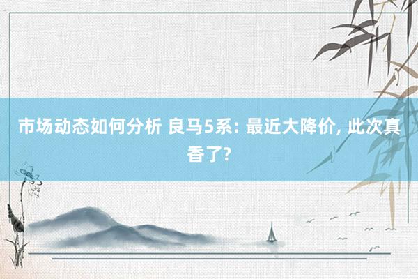 市场动态如何分析 良马5系: 最近大降价, 此次真香了?