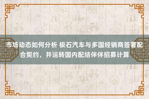 市场动态如何分析 极石汽车与多国经销商签署配合契约，并运转国内配结伴伴招募计算