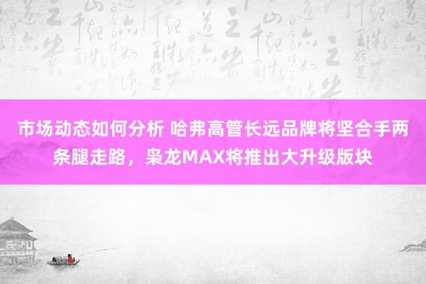 市场动态如何分析 哈弗高管长远品牌将坚合手两条腿走路，枭龙MAX将推出大升级版块